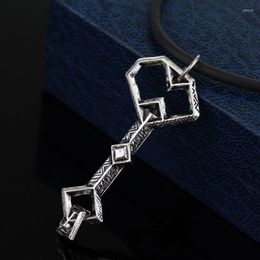 Pendant Necklaces Fashion Oak Shield Treasure Key Of Lonely Mountain Necklace Feimeng Jewelry Thorin Oakenshield Men Woman Collar