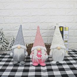 Christmas Decorations Cute Cap Faceless Doll Little Figurine Ornament Decoration Nordic Gnome Land God Old Man Room