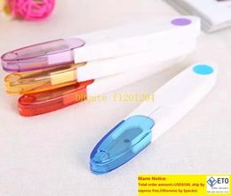 100pcslot Cutter Scissor Crossstitch Sewing Mini Tool Embroidery Home Clipper Snip Tailor Thread Household Transparent Cover