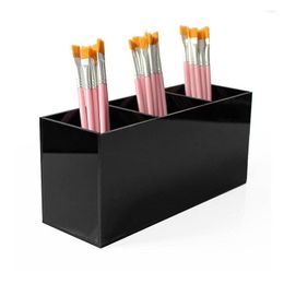 Jewelry Pouches Acrylic Makeup Organizer Table Cosmetic Holder Tools Storage Display Box Caixa Orangnizer And Brush Container