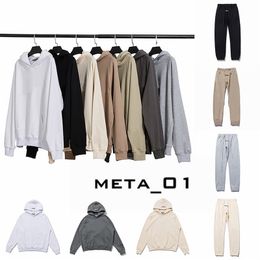 Essentialsweatshirts Designer Felpa con cappuccio Uomo Donna Essentialshoodie Felpa con cappuccio Tuta Set Pantaloni Uomo Abbigliamento Pullover Felpe con cappuccio in cotone Abbigliamento felpe