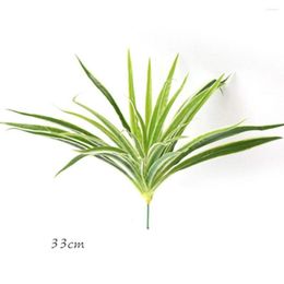 Decorative Flowers Artificial Plastic Plants Simulation Chlorophytum Branch Fake Greenry Indoor Potted Table Homr Decoration