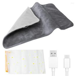 Carpets Electric Heating Pad Portable Heat Settings Mat For Back Washable Crystal Super Soft USB Feet Hand Neck Discomfort