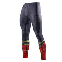Racing Pants Tights Men Compression Running Sports Mens Hero 3D Printing Gym Fitness Jogging Quick Dry Trousers Training Leggings