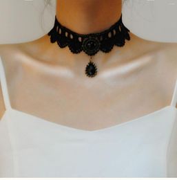 Choker Lace Necklace Gothic Jewellery Cute & Pendant Women Accessories False Collar Fashion Party Jewlry