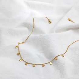 Choker Vintage Butterfly Pendants Neckalces For Women Stainless Steel Short Chain Necklace Boehemian Fashion Jewellery Gift