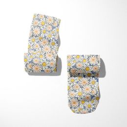 Women Socks JK Woman All Over Lolita Style Long Print Knee High Fashion Flower Cosplay Sexy Nylon Stockings