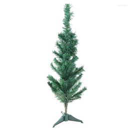 Decorative Flowers PVC Artificial Christmas Tree With Stand Ornament Adornment Desktop Decoration