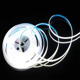 LED Strings Lights Flexible COB Strips Light Ice Blue 20LEDs/M Tape Light DC24V DC12V leds Rope Stage Home Cabinet Kitchen DIY Lightings crestech