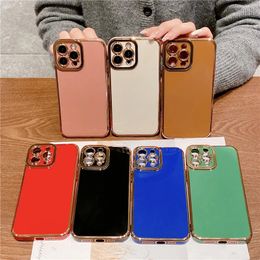 Soft Electroplated Candy Phone Case For iPhone 11 12 13 14 X XR XS Max Pro Max 7 8 Plus SE2020 mini Protective Cases Cover