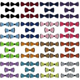 Bow Ties 5 PCS Men's Tie Business Wedding Party Bowties Adjustable Satin Bowtie BWTYY1003