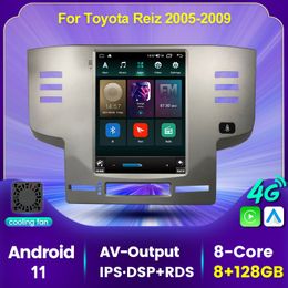Car Dvd GPS Player for Toyota Reiz Mark X 2005-2009 Android 11 Radio Multimedia Navigation Stereo Head Unit DSP Carplay