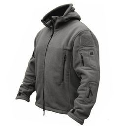 Men's Jackets Winter Airsoft Military Jacket Men Fleece Tactical Army Green Jacket Thermal Hooded Jacket Coat Autumn Outerwear Mens Clothing 230215