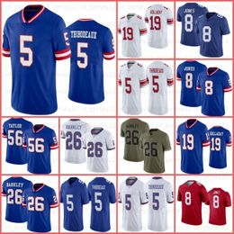 Darren Waller Football Jersey 8 Daniel Jones 5 Kayvon Thibodeaux 26 Saquon Barkley Dexter Lawrence II Eli Manning Eric Grey Taylor Michael Strahan