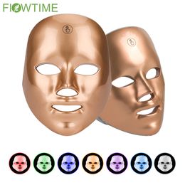 Face Massager 7 Colour LED Face Mask Pon Therapy Anti Acne Wrinkle Face Whiten Skin Rejuvenation Skin Care Beauty Mask Machine 230215