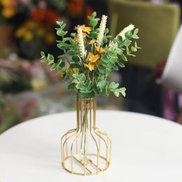 Decorative Flowers 1 Bouquet Artificial Plant Non-Withered Real-looking Vintage Simulated Eucalyptus Leaves With Dried Flower For Party