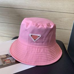 Bucket Hats for ladies luxury designers casquette casual outdoor sun solid colors delicate birthday gift nylon classic boy pink popular designer caps for mens