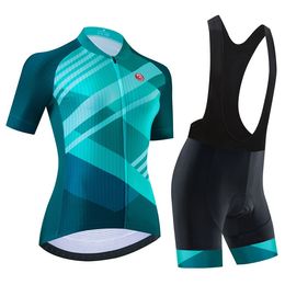 Cycling Jersey Set Women's Cycling Set Summer Outdoor Sport Bicycle Wear Clothing Breathable Bike Clothes MTB Cycling Suit V21