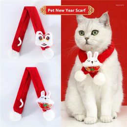 Dog Collars Cute Pet Year Knitting Scarf Cat And Accessories Winter Warm Supplies Gifts