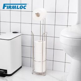 Toilet Paper Holders Firmloc Iron Large Stand Holder Tissue Roll Rack Bathroom Storage Container Bath Accessories Kitchen Organiser