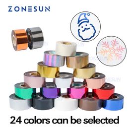 ZONESUN Craft Tools 3cm Foils Anodized Gilded Paper Hot Press Foils for Leather Craft Bronzing PU Paper Gilding Hot Foil Pen