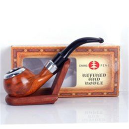 New mosaic and ring type straight resin pipe gift box for portable filter pipe smoking set