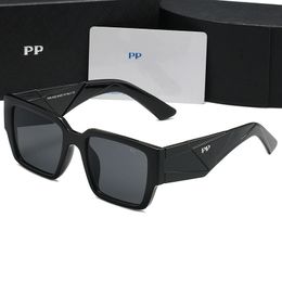 23 New PAAPDA Sunglasses Female Triangle label Rectangular SPR 12Z Sunglasses Large frame geometric mirror leg UV protection