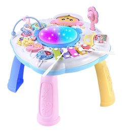 Drums Percussion Kid Learning Table Infants Baby Learning Table Early Education Toy For Kids 230216