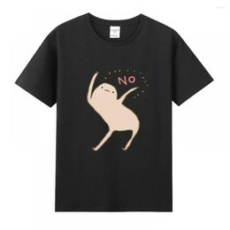 Men's T Shirts Honest Blob Says No Anime Hip Hop Ins Fashion Of Printed Cotton Tops T-shirt Streetwear For Men