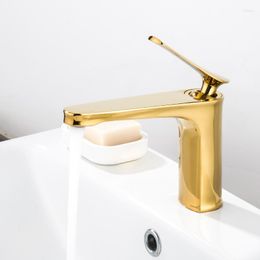 Bathroom Sink Faucets Gold Black Faucet Basin Mixer Single Handel Vanity Cold And Water Wash Toilet Taps Accesories White