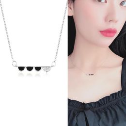 Pendant Necklaces Tiny Chain For Girls Chic CZ Pendants Women's Statement Initial Jewellery Gifts Collares De Moda 2023 CN65