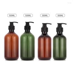 Storage Bottles 10pcs/lot 300ML 500MLPump Bottle Makeup Bathroom Liquid Shampoo Travel Dispenser Container For Soap Shower Gel
