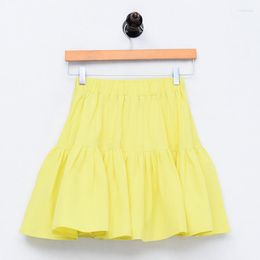 Pants 2023 Summer Sexy Korean Style Ruffles Skirt Fashion Women Mini High Waist Girls Sweet Cotton Linen Black White