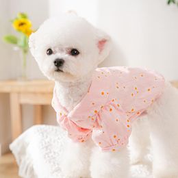 Dog Apparel Dresses Shirt For Small Dogs Summer Pet Clothes Daisy Princess Tutus Cute Puppy Costume Sun Flower Cat Outfits Dress