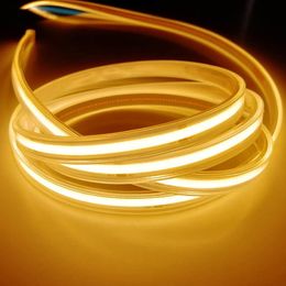 COB LED Strip Lights Flexible LEDs Light Strings 320LEDs/M DC24V Tape Lamps Home Bedroom Kitchen Decoration DIY Lighting (DV 24V ) USASTAR