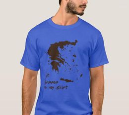 Men's T Shirts I Got Greece On My Shirt. Cool Map T-Shirt Cotton O-Neck Short Sleeve Casual Mens Size S-3XL