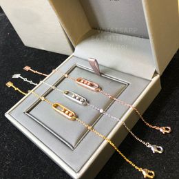 designer Bracelet Anklet for woman couple Gold plated 18K 925 silver highest counter quality Will not fade anniversary gift with box 002