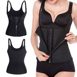 Women's Shapers Two-in- Sexy Women Harness Vest Waist Buckle Zipper Body Sculpting Belt Tops