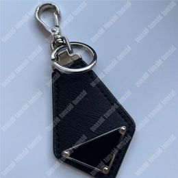 Fashion Keychains Mens Designers Keychain Keyrings For Woman Stainless Steel Black Leather Luxury Key Chains Lanyards Car Key Ring Bag Charm