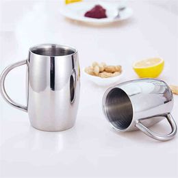 12oz 16oz Double Wall Mug Stainless Steel Coffee Beer Mug Travel