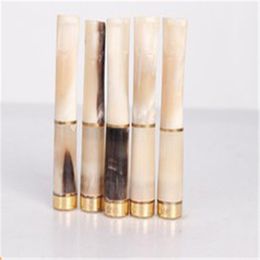 Hot promotion resin 18K gold plated pull rod Philtre cigarette holder cigarette holder accessories