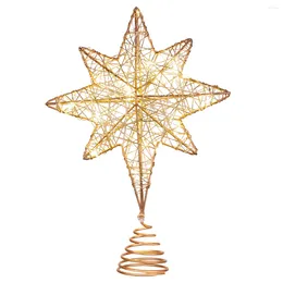 Christmas Decorations Tree Topper Star Lighted Ledlightsglitterdecoration Holiday