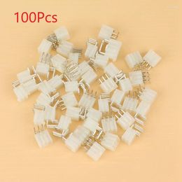 Computer Cables 100Pcs 4.2MM 6 Pin Header Male For Graphics Card GPU PCI-E PCIe Power Connector Right Angle Through Hole Video