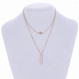 Pendant Necklaces Bohemian Multilayer Bar For Women Girls Fashion Handmade Simple Jewelry Gifts