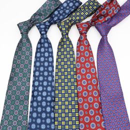 Bow Ties Fashion Mens Tie Formal Striped Floral Designer Jacquard Wedding Necktie Soft Classic Neckwear Official Gravata For Man Wear