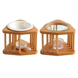 Candle Holders Lamp Holder Diffuser Wood Frame Essential Oil Ornament Home Balcony