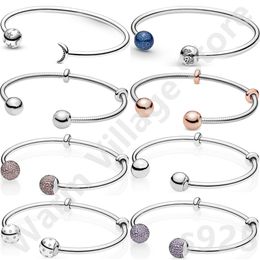 Charm Bracelets Original Womens Selling Jewellery Open Silver Craft 100% 925 Sterling Bead 230216