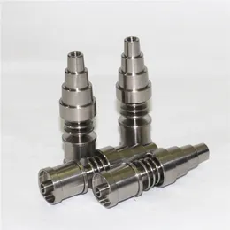 smoking pipes 10 14 18mm 6 in 1 Domeless Titanium Nail Gr2 Ti ENail for 16mm or 20mm Enail Coil VS Ceramic Nail Quartz Nails
