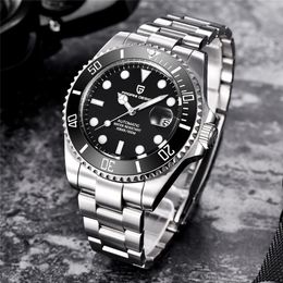 PAGANI DESIGN 2021 Mechanical Wristwatch Luxury Brand Men Watches Waterproof Business Watch Stainless Steel Automatic Black 43mm211u