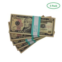 Funny Toys Toy Money Movie Copy Prop Banknote 10 Dollars Currency Party Fake Notes Children Gift 50 Dollar Ticket For Movies Adverti Dh6ByQ5DB